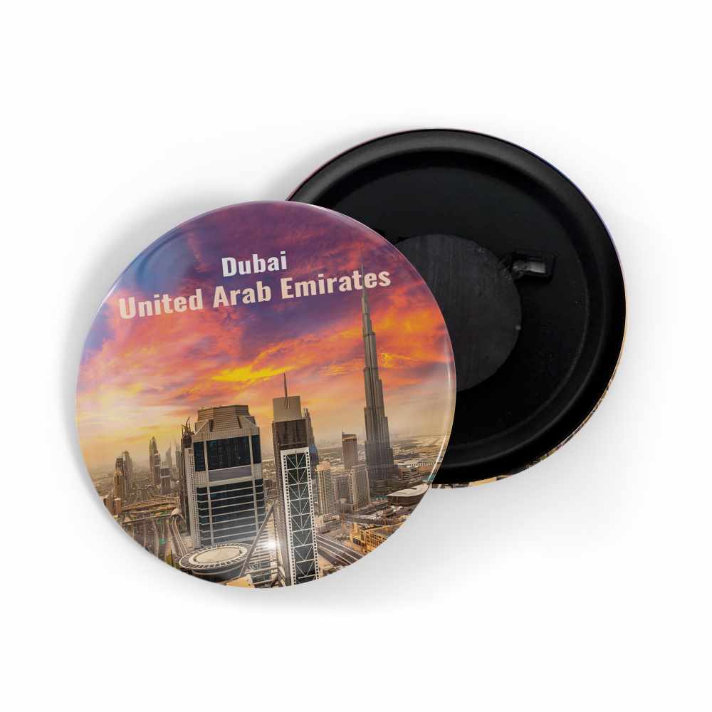 dhcrafts Fridge Magnet Multicolor Famous Tourist Place Dubai United Arab Emirates D2 Glossy Finish Design Pack of 1